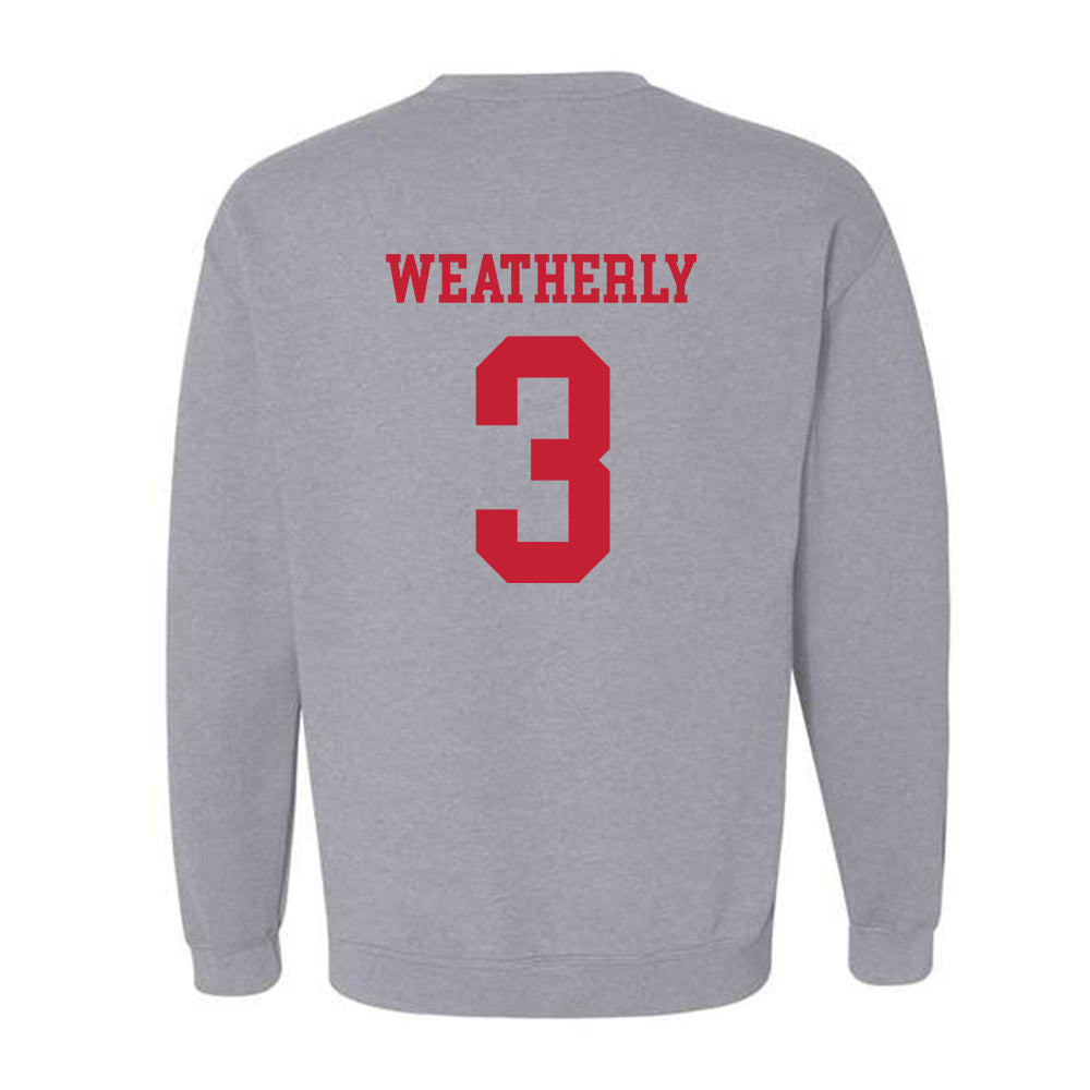 Ball State - NCAA Football : Eric Weatherly - Classic Shersey Crewneck Sweatshirt-1