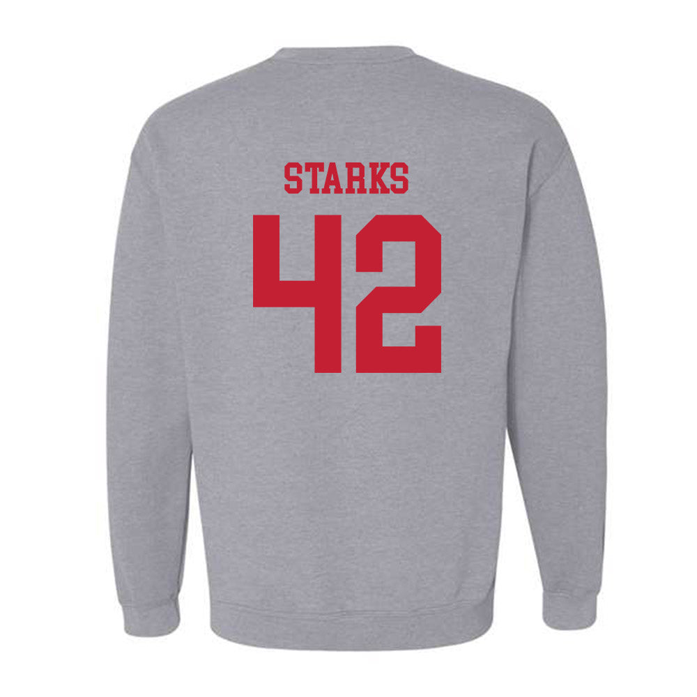 Ball State - NCAA Football : Layton Starks - Classic Shersey Crewneck Sweatshirt-1