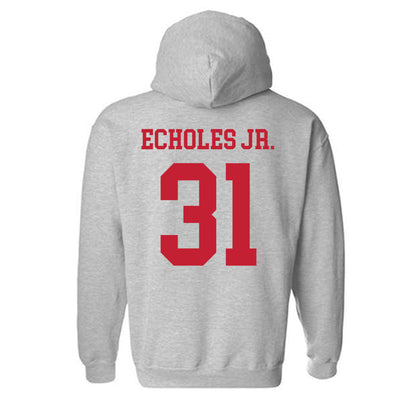 Ball State - NCAA Football : DeJuan Echoles Jr. - Classic Shersey Hooded Sweatshirt-1