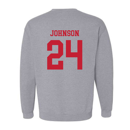 Ball State - NCAA Baseball : Keegan Johnson - Classic Shersey Crewneck Sweatshirt-1