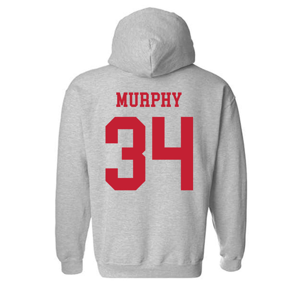 Ball State - NCAA Baseball : Trent Murphy - Classic Shersey Hooded Sweatshirt-1
