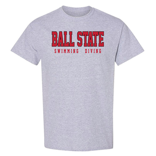 Ball State - NCAA Men's Swimming & Diving : Luke Pryor - Classic Shersey T-Shirt-0