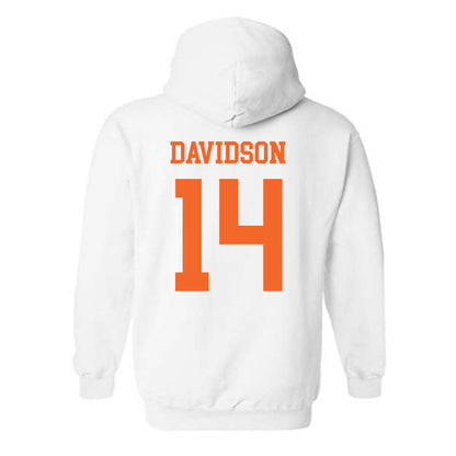 Clemson - NCAA Men's Basketball : Blake Davidson - Classic Shersey Hooded Sweatshirt-1