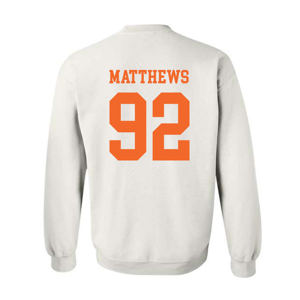 Clemson - NCAA Football : Levi Matthews - Classic Shersey Crewneck Sweatshirt-1