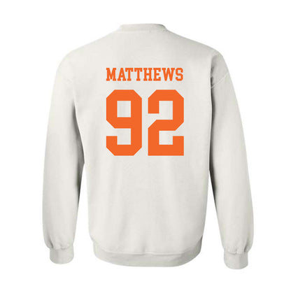 Clemson - NCAA Football : Levi Matthews - Classic Shersey Crewneck Sweatshirt-1