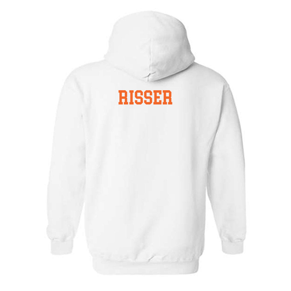 Clemson - NCAA Men's Track & Field : Drake Risser - Classic Shersey Hooded Sweatshirt-1