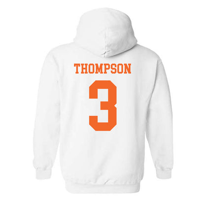 Clemson - NCAA Men's Basketball : Chase Thompson - Classic Shersey Hooded Sweatshirt-1