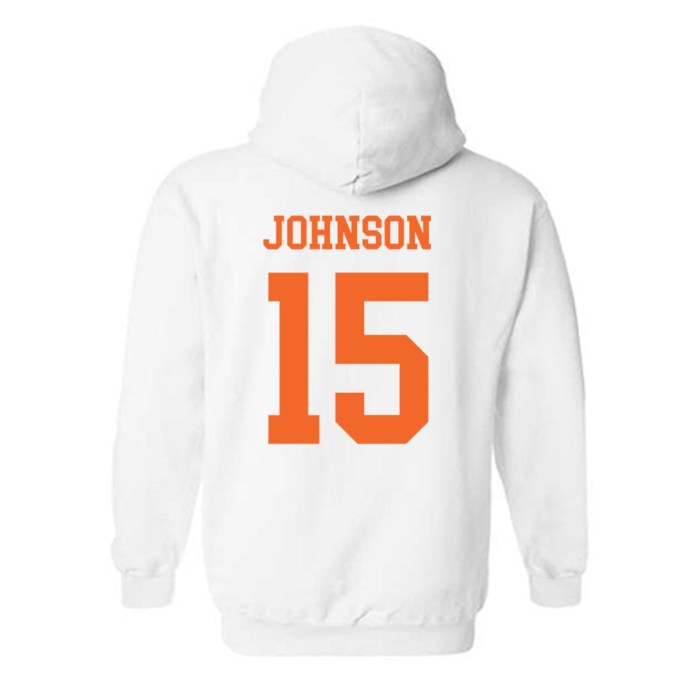 Clemson - NCAA Women's Soccer : Ella Johnson - Classic Shersey Hooded Sweatshirt-1