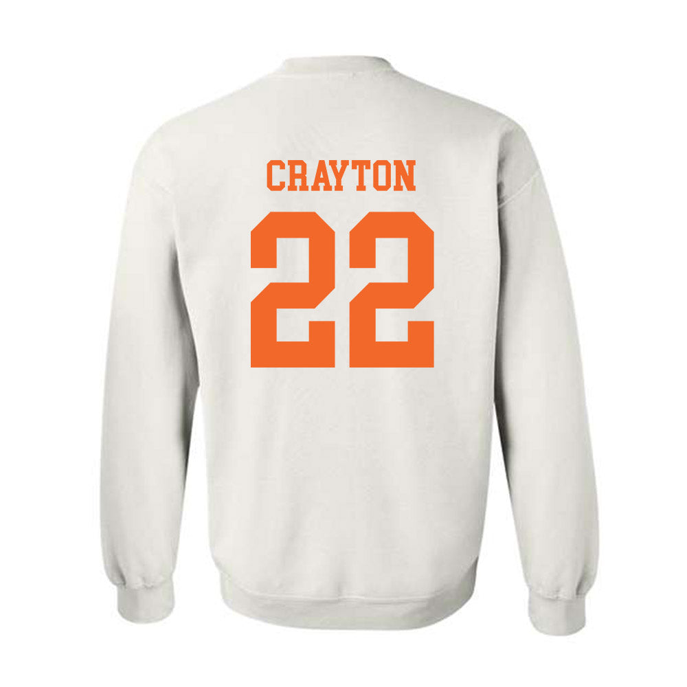 Clemson - NCAA Football : Dee Crayton - Classic Shersey Crewneck Sweatshirt-1