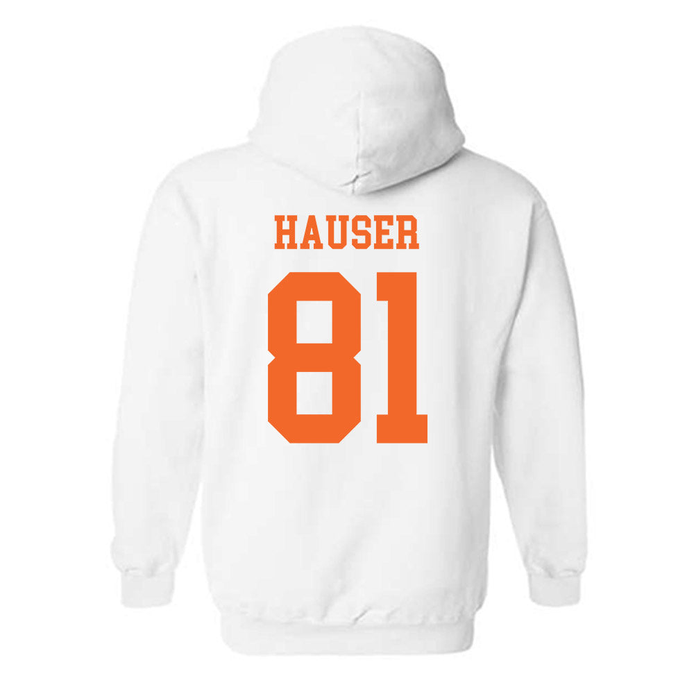Clemson - NCAA Football : Nolan Hauser - Classic Shersey Hooded Sweatshirt-1