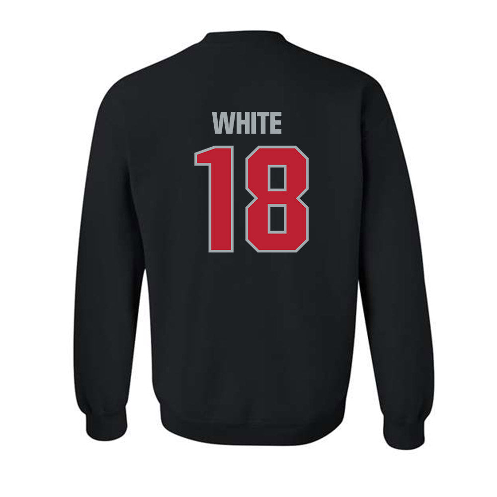 Georgia - NCAA Football : Sacovie White - Classic Shersey Crewneck Sweatshirt-1