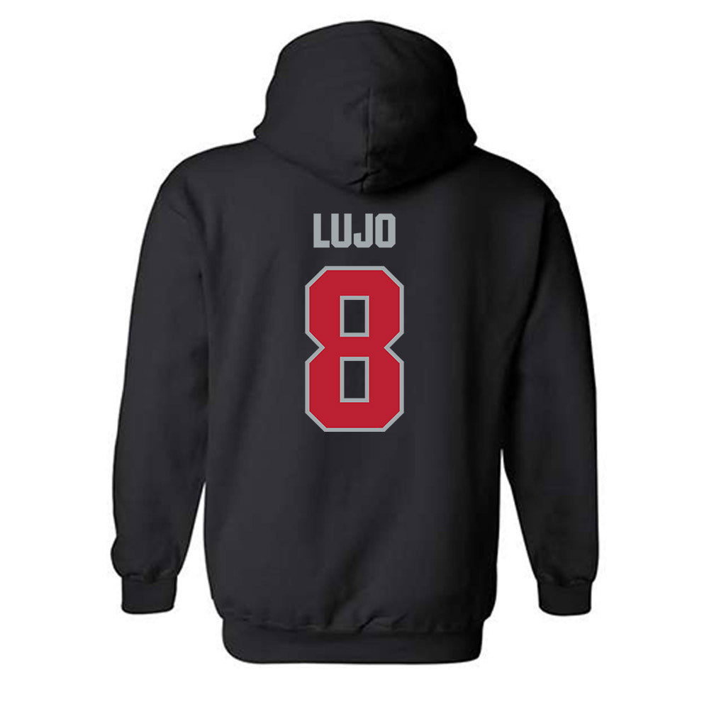 Georgia - NCAA Baseball : Rylan Lujo - Classic Shersey Hooded Sweatshirt-1