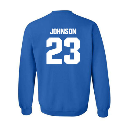 Kentucky - NCAA Men's Soccer : Lewis Johnson - Generic Shersey Crewneck Sweatshirt