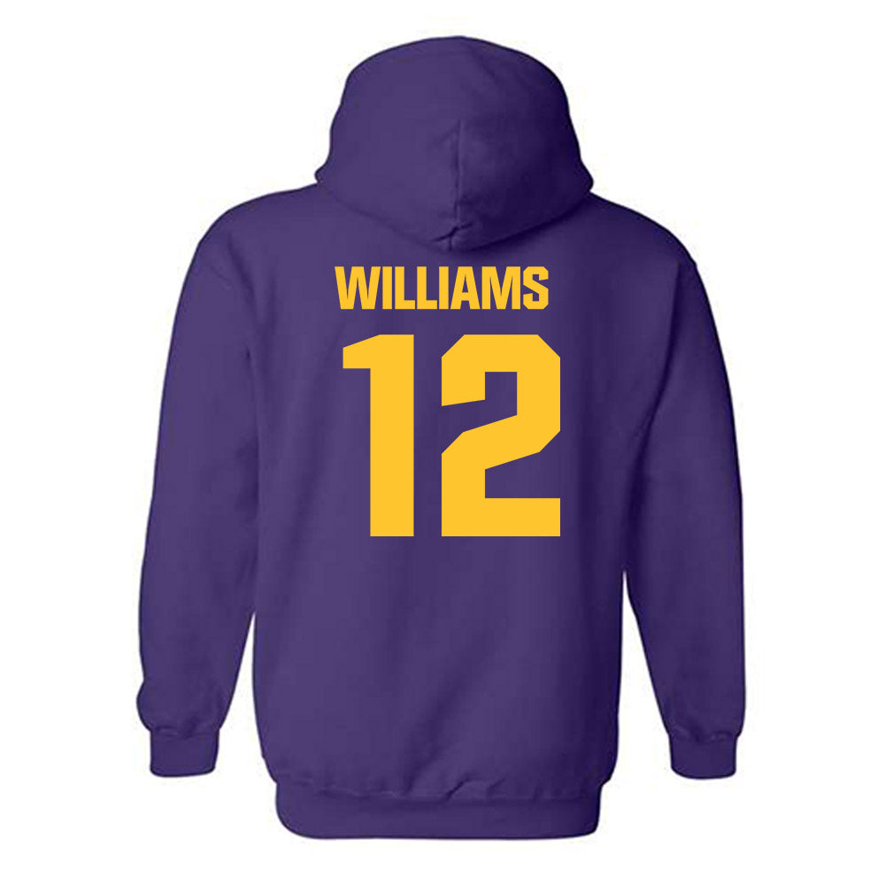 LSU - NCAA Women's Basketball : Mikaylah Williams - Classic Shersey Hooded Sweatshirt-1