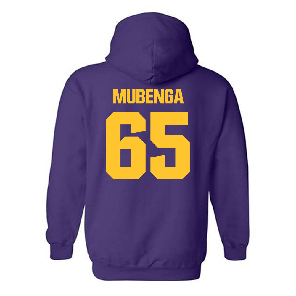 LSU - NCAA Football : Paul Mubenga - Classic Shersey Hooded Sweatshirt-1