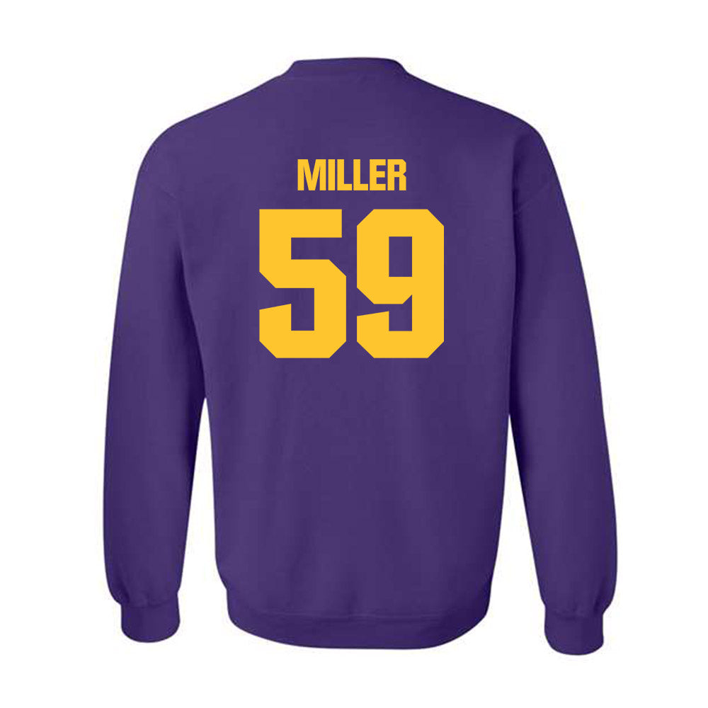 LSU - NCAA Football : Tyler Miller - Classic Shersey Crewneck Sweatshirt-1