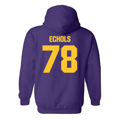 LSU - NCAA Football : Coen Echols - Classic Shersey Hooded Sweatshirt-1