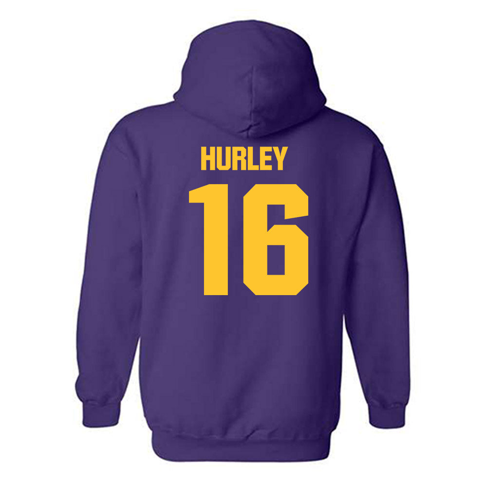 LSU - NCAA Football : Colin Hurley - Classic Shersey Hooded Sweatshirt-1