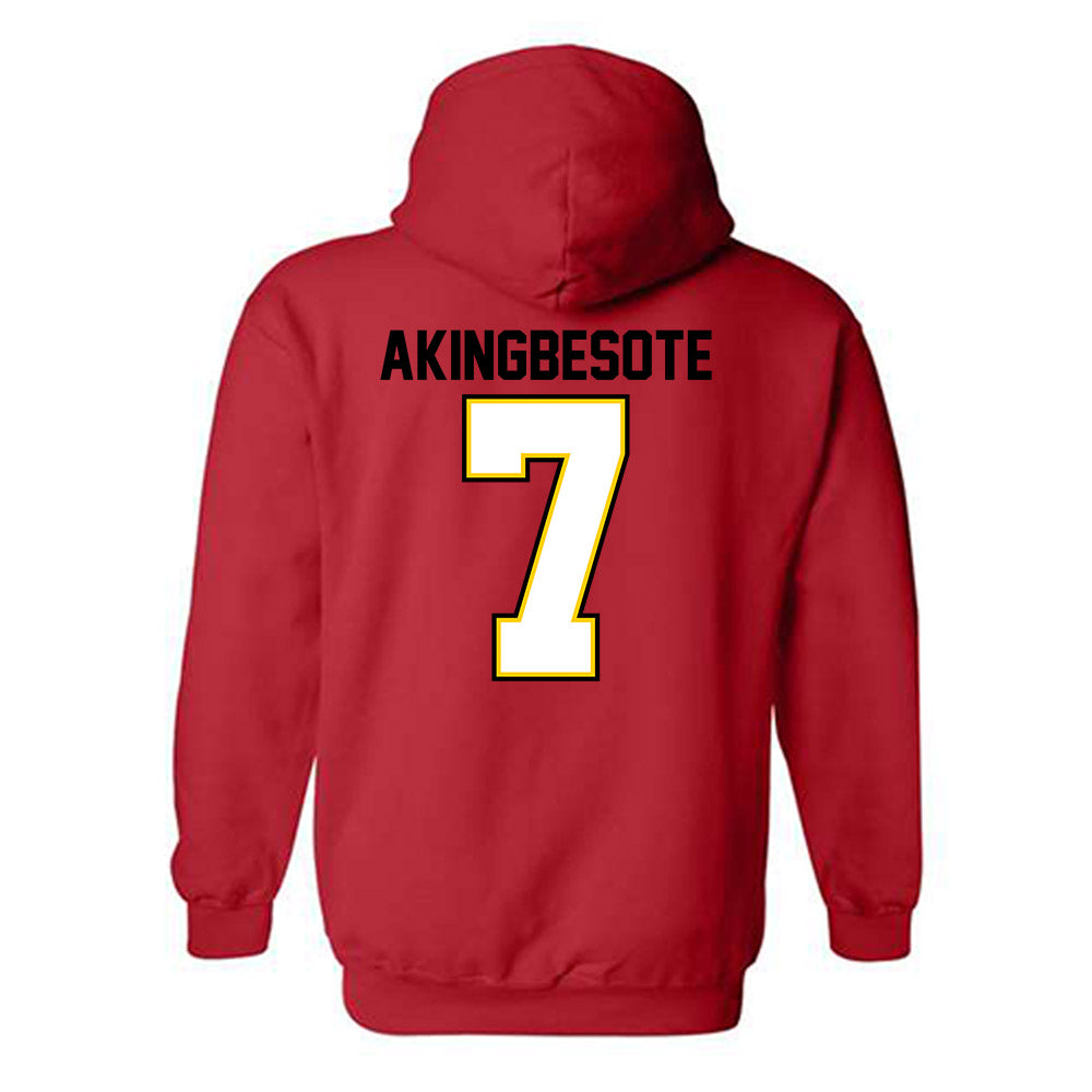 Maryland - NCAA Football : Tommy Akingbesote - Hooded Sweatshirt