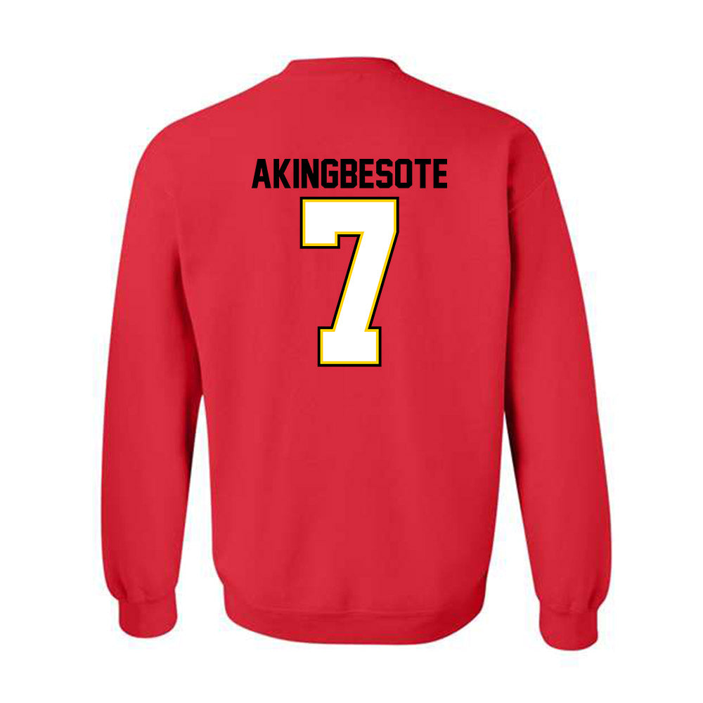 Maryland - NCAA Football : Tommy Akingbesote - Crewneck Sweatshirt