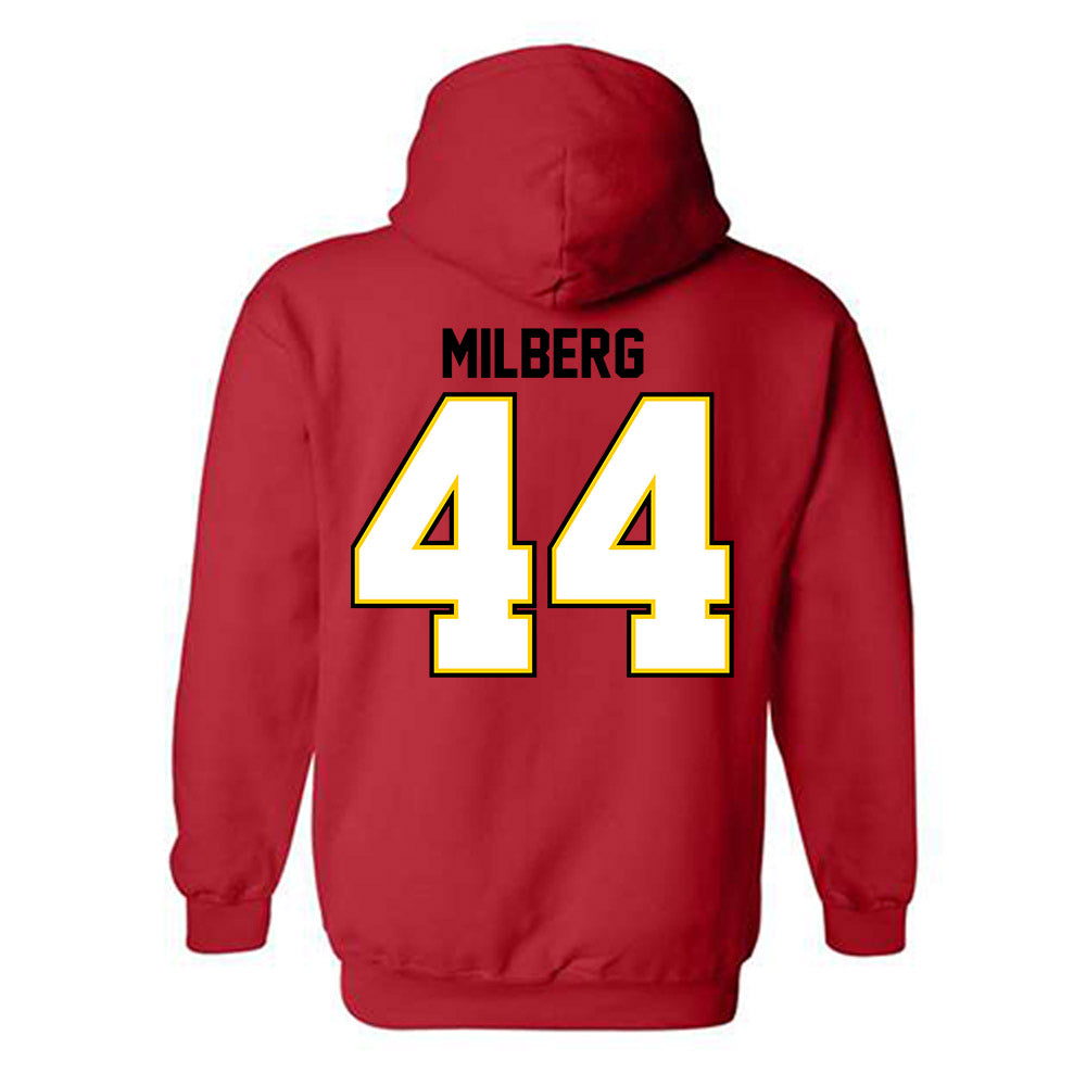 Maryland - NCAA Baseball : Devin Milberg - Classic Shersey Hooded Sweatshirt-1