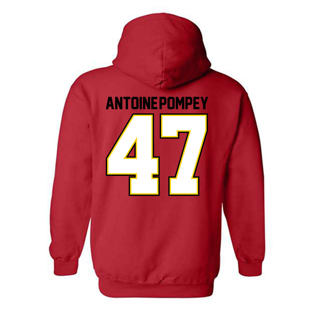 Maryland - NCAA Football : Sebastian Antoine-Pompey - Classic Shersey Hooded Sweatshirt