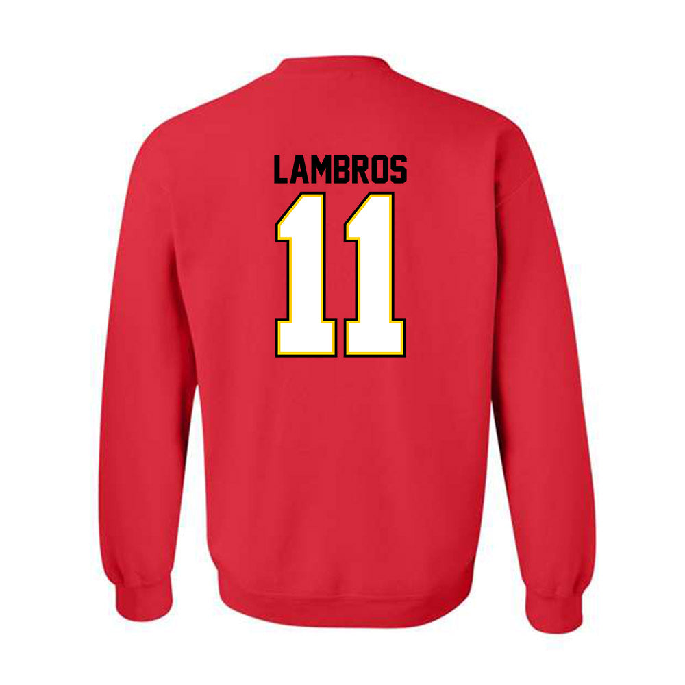 Maryland - NCAA Baseball : Elijah Lambros - Classic Shersey Crewneck Sweatshirt-1