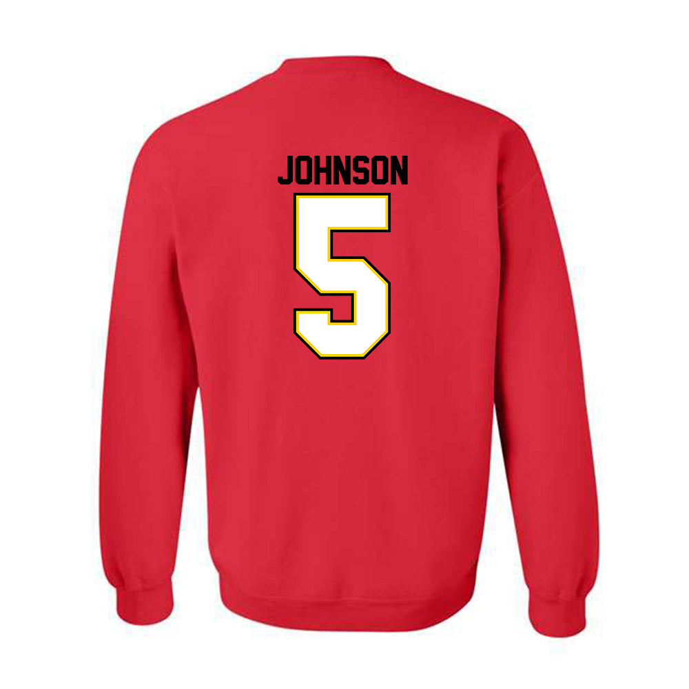 Maryland - NCAA Baseball : Andrew Johnson - Classic Shersey Crewneck Sweatshirt-1