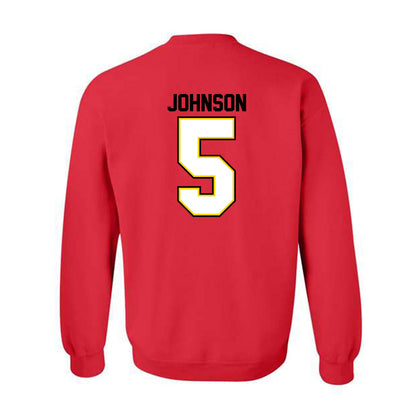 Maryland - NCAA Baseball : Andrew Johnson - Classic Shersey Crewneck Sweatshirt-1