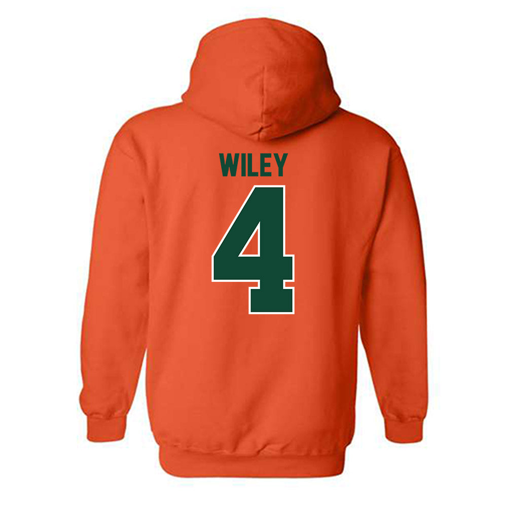 Miami - NCAA Women's Volleyball : Logan Wiley - Classic Shersey Hooded Sweatshirt-1
