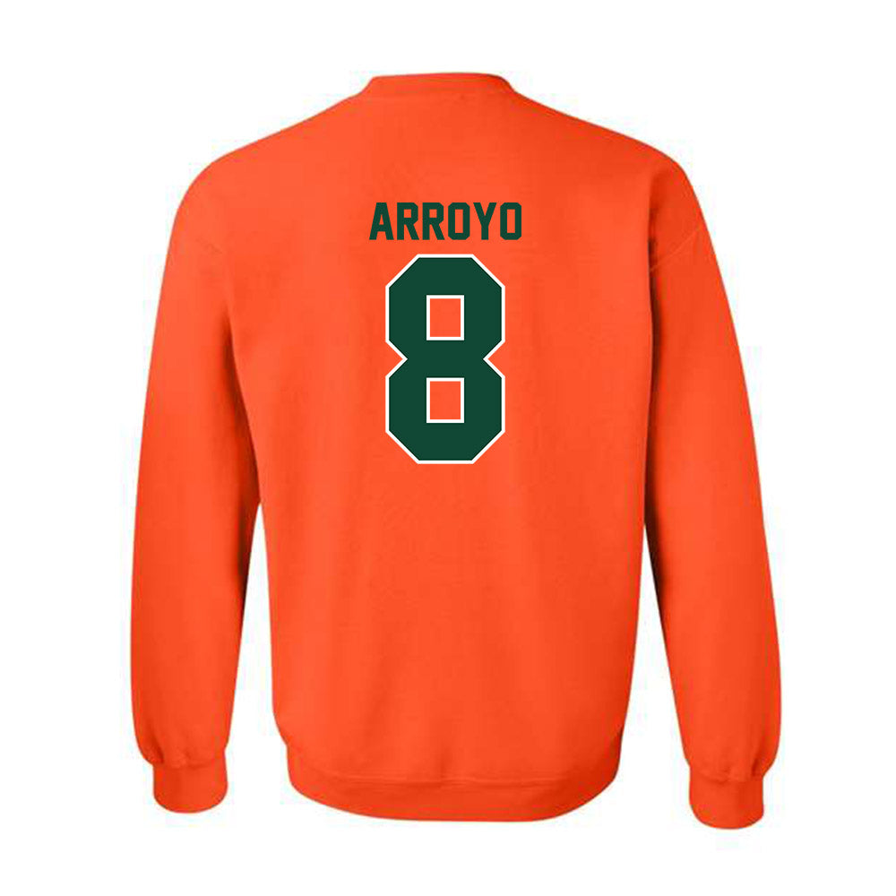 Miami - NCAA Football : Elijah Arroyo - Classic Shersey Crewneck Sweatshirt-1