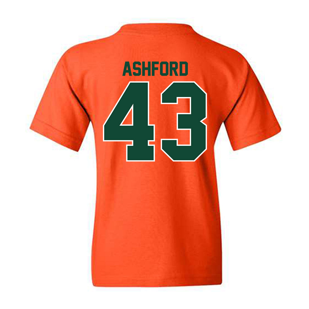 Miami - NCAA Baseball : Ryan Ashford - Classic Shersey Youth T-Shirt-1