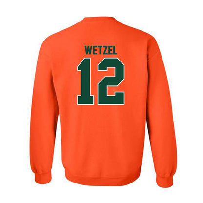 Miami - NCAA Women's Basketball : Natalie Wetzel - Classic Shersey Crewneck Sweatshirt-1