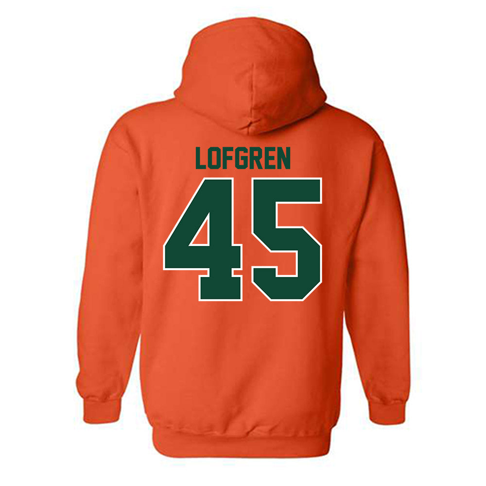 Miami - NCAA Baseball : Brixton Lofgren - Classic Shersey Hooded Sweatshirt-1