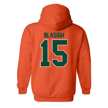 Miami - NCAA Women's Basketball : Vittoria Blasigh - Classic Shersey Hooded Sweatshirt-1
