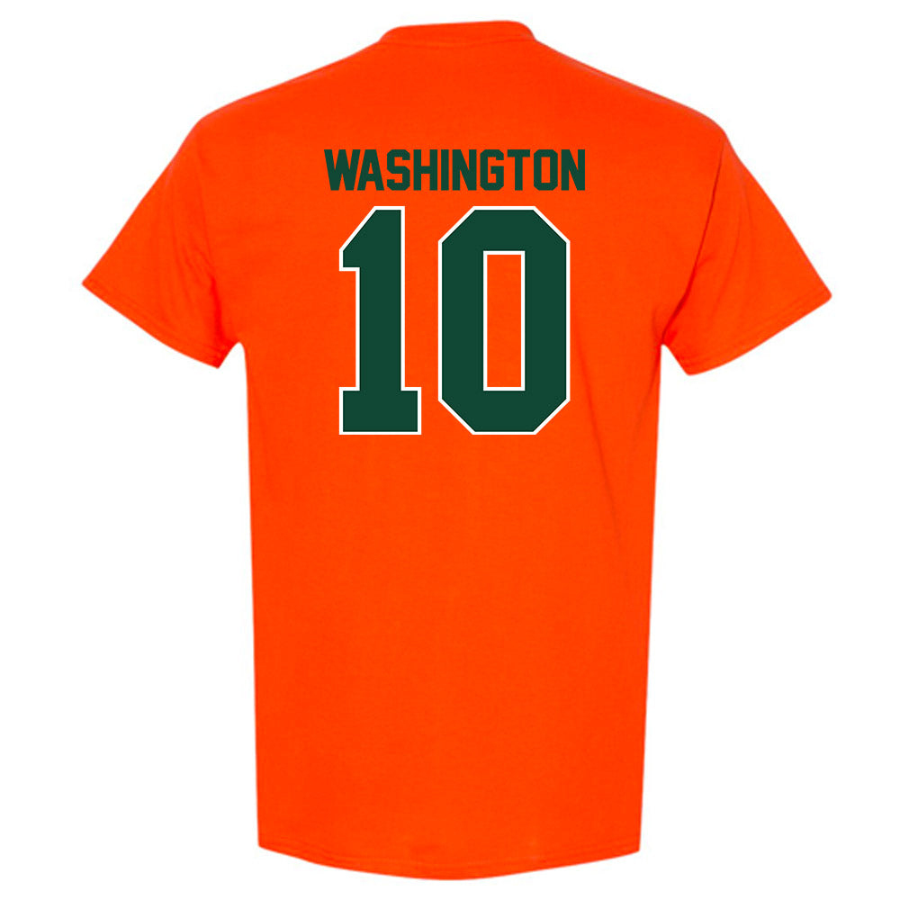 Miami - NCAA Men's Basketball : Tru Washington - Classic Shersey T-Shirt-1