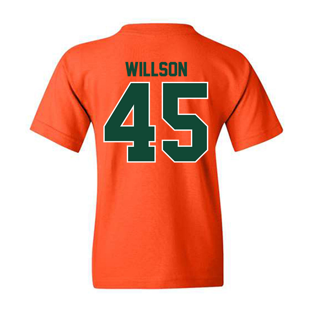 Miami - NCAA Women's Soccer : Gray Willson - Classic Shersey Youth T-Shirt