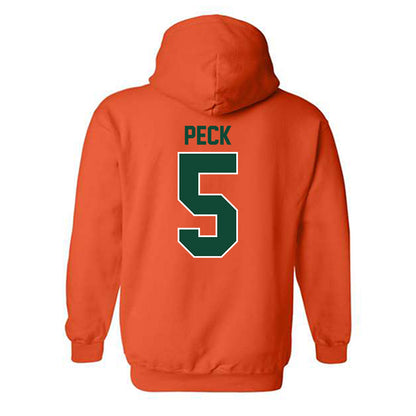 Miami - NCAA Women's Soccer : Amanda Peck - Classic Shersey Hooded Sweatshirt-1