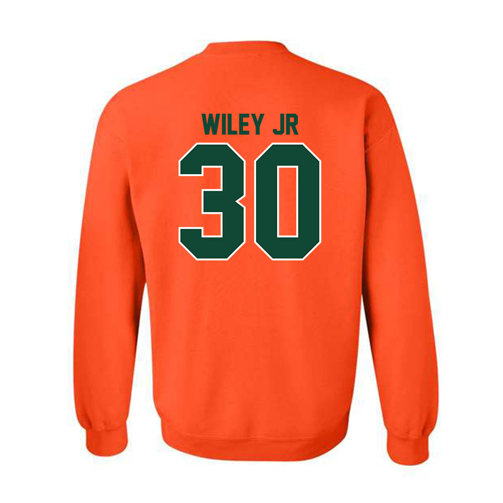 Miami - NCAA Football : Kellen Wiley Jr - Classic Shersey Crewneck Sweatshirt-1