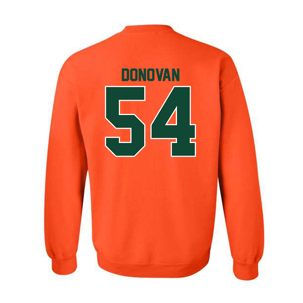Miami - NCAA Football : Michael Donovan - Classic Shersey Crewneck Sweatshirt-1
