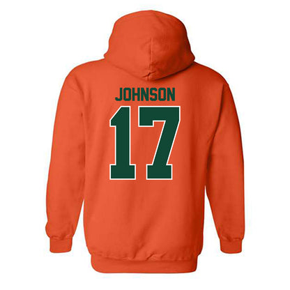 Miami - NCAA Football : Tony Johnson - Classic Shersey Hooded Sweatshirt-1