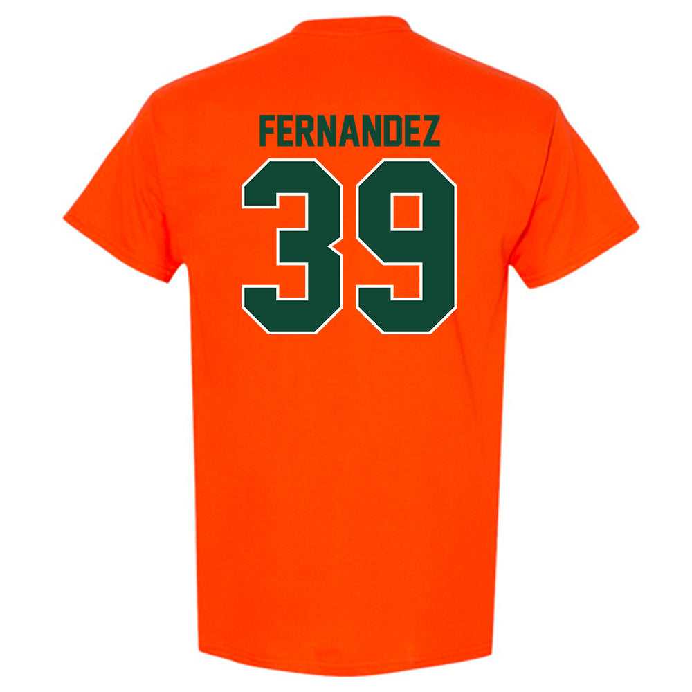 Miami - NCAA Baseball : Michael Fernandez - Classic Shersey T-Shirt-1