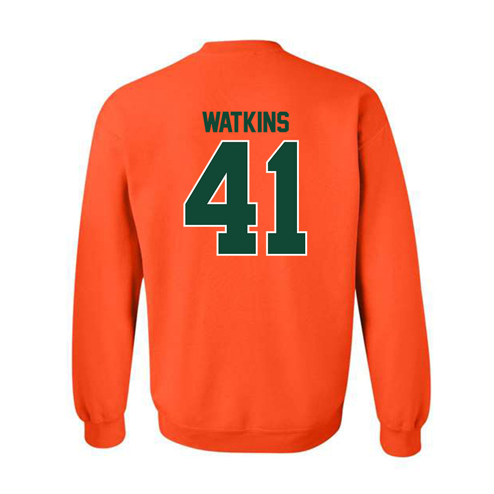 Miami - NCAA Baseball : Jailen Watkins - Classic Shersey Crewneck Sweatshirt-1