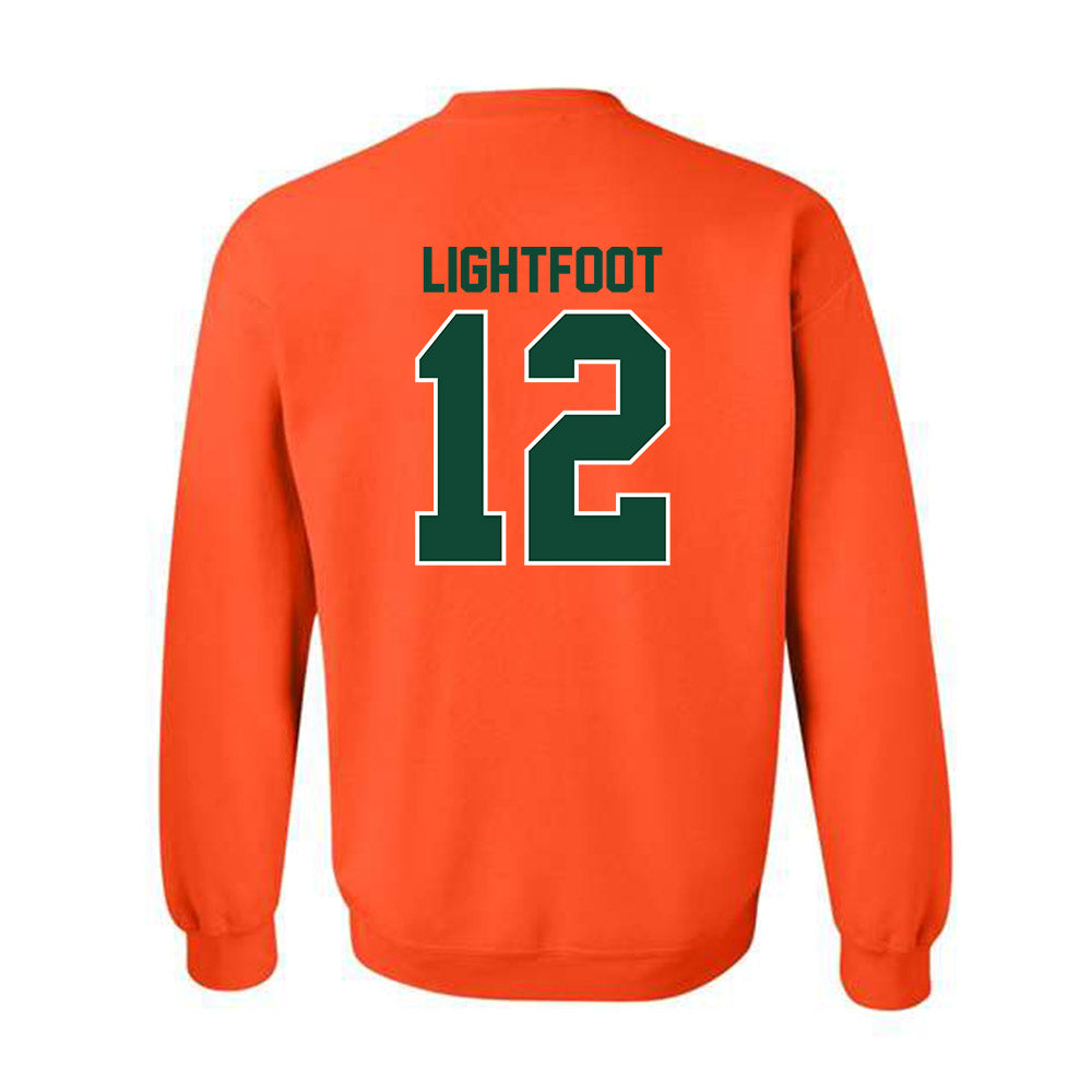Miami - NCAA Football : Marquise Lightfoot - Classic Shersey Crewneck Sweatshirt-1