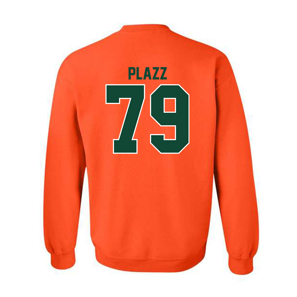 Miami - NCAA Football : Deryc Plazz - Classic Shersey Crewneck Sweatshirt-1