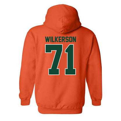 Miami - NCAA Football : Jaden Wilkerson - Classic Shersey Hooded Sweatshirt-1