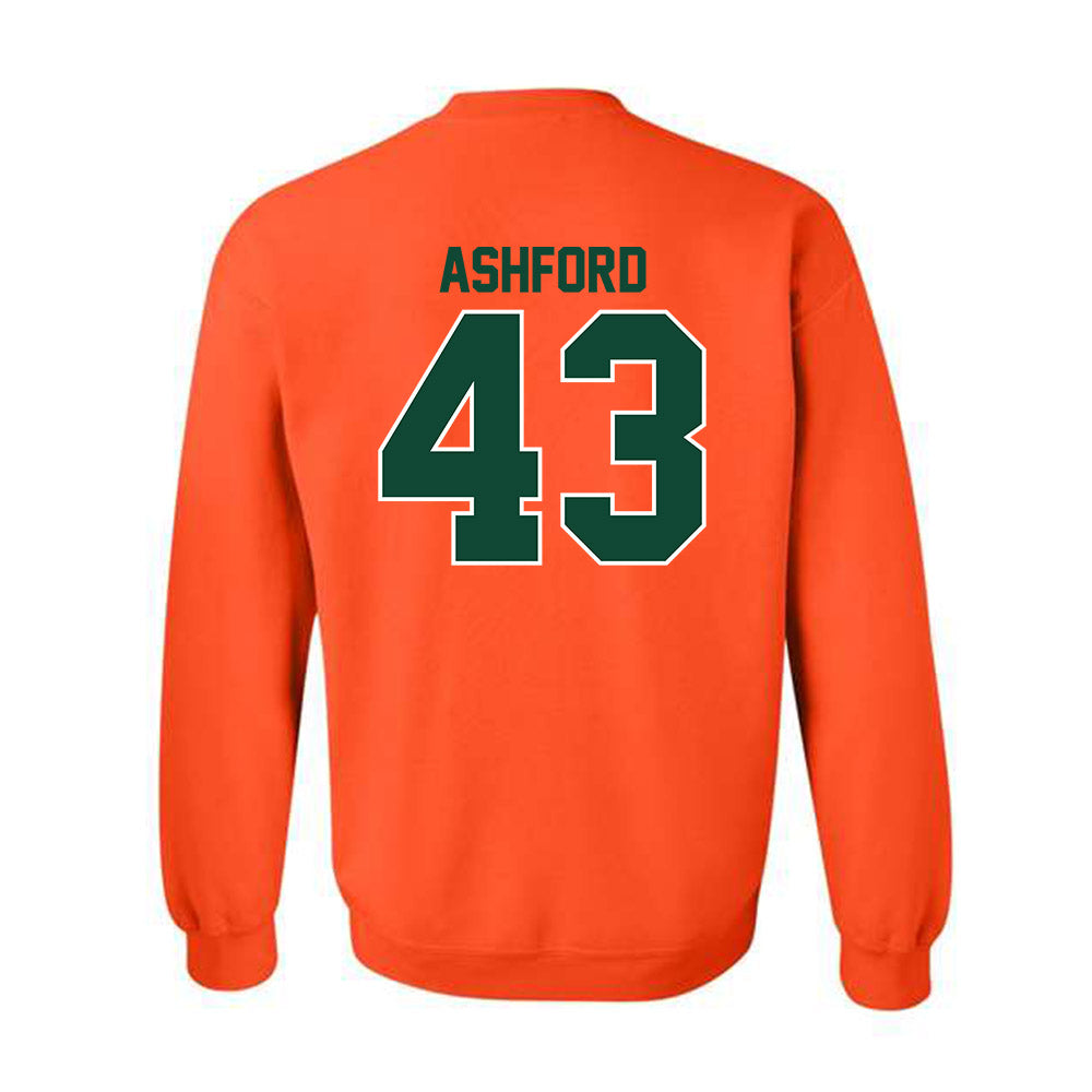 Miami - NCAA Baseball : Ryan Ashford - Classic Shersey Crewneck Sweatshirt-1