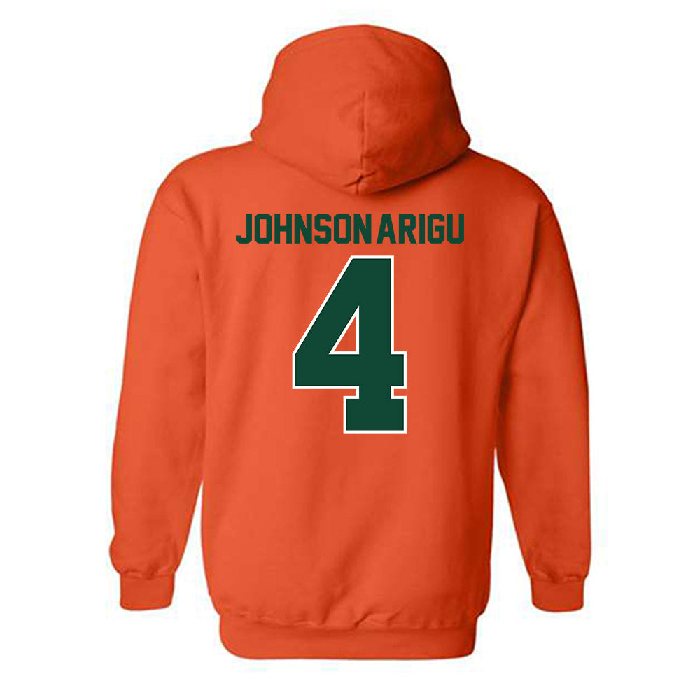 Miami - NCAA Men's Basketball : Isaiah Johnson-Arigu - Classic Shersey Hooded Sweatshirt