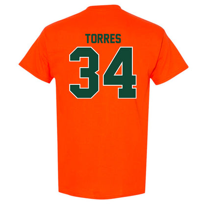 Miami - NCAA Baseball : Michael Torres - Classic Shersey T-Shirt-1