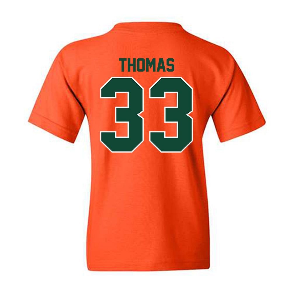 Miami - NCAA Football : Nick Thomas - Classic Shersey Youth T-Shirt-1